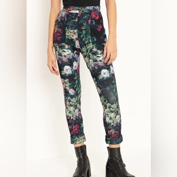 Blackmilk Pants - BlackMilk Take My Monet Cuffed Pants